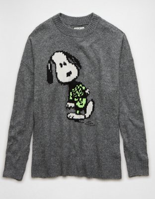 Женские свитеры American Eagle AE Snoopy Skeleton Sweater — фото 3