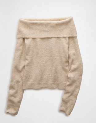 Женские свитеры American Eagle AE Whoa So Soft Off-The-Shoulder Sweater — фото 3