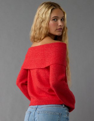 AE Whoa So Soft Off-The-Shoulder Sweater