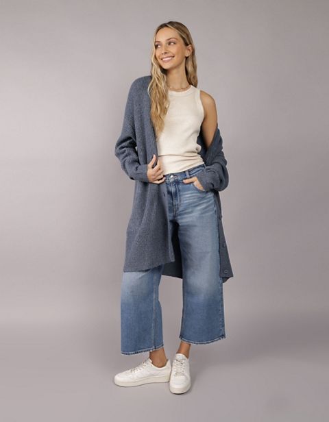 Женские кардиганы American Eagle AE Whoa So Soft Oversized Long Line Cardigan