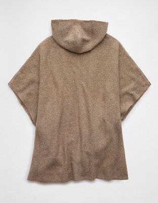 Женские свитеры American Eagle AE Whoa So Soft Hooded Sweater Poncho — фото 3