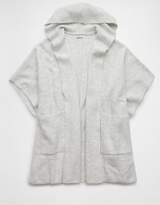 AE Whoa So Soft Hooded Sweater Poncho