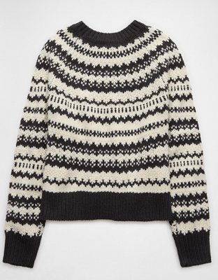 Женские свитеры American Eagle AE Chunky Raglan Fairisle Sweater — фото 5