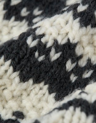 Женские свитеры American Eagle AE Chunky Raglan Fairisle Sweater — фото 6
