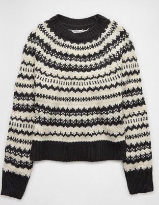 Женские свитеры American Eagle AE Chunky Raglan Fairisle Sweater — фото 2