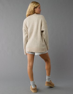 Женские свитеры American Eagle AE Whoa So Soft Oversized Grinch Holiday Sweater — фото 5