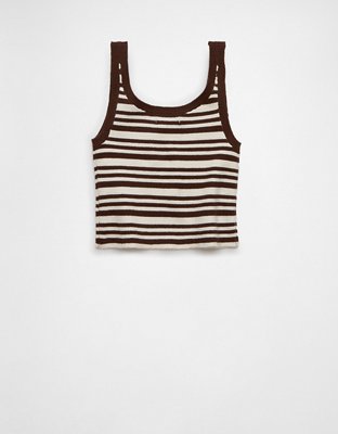 AE Cropped Sweater Tank Top