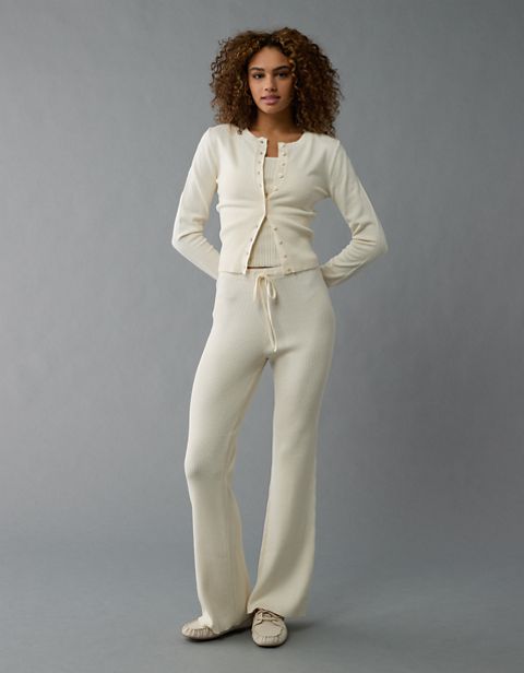 Женские кардиганы American Eagle AE Fitted Crew Neck Cardigan