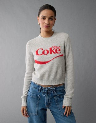 Женские свитеры American Eagle AE Whoa So Soft Diet Coke Crew Neck Sweater — фото 7