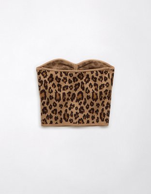 AE Cinched Leopard Tube Top