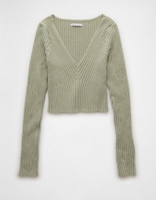 AE V-Neck Chenille Sweater
