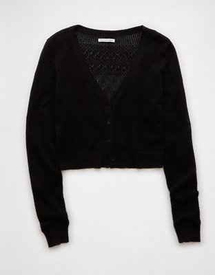 AE Pointelle V-Neck Cardigan