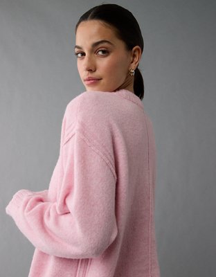 AE Whoa So Soft Suéter con Cuello Redondo de Corazón