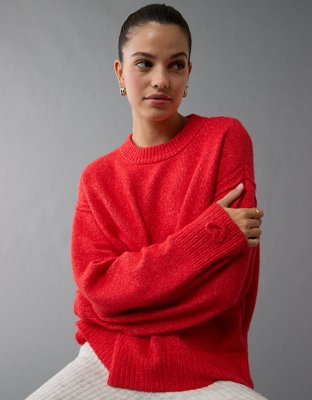 Женские свитеры American Eagle AE Whoa So Soft Valentine's Day Crew Neck Sweater — фото 7