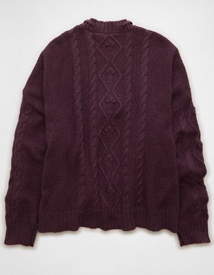 AE Open Front Cable Cardigan