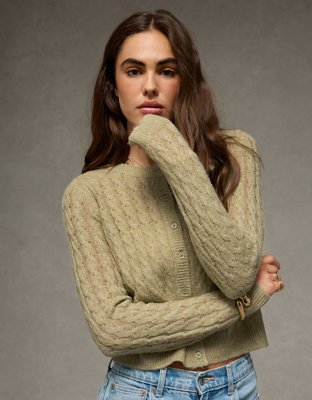 AE Whoa So Soft Button-Front Cardigan
