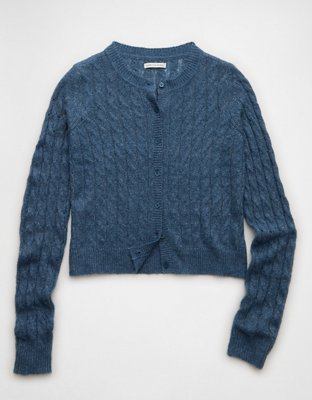 AE Whoa So Soft Button-Front Cardigan | AE