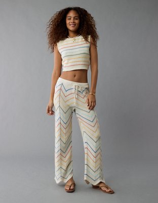 AE Pride Cropped Tie Back Sweater Tank Top