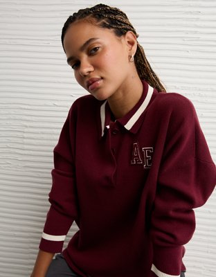 AE Oversized Polo Sweater