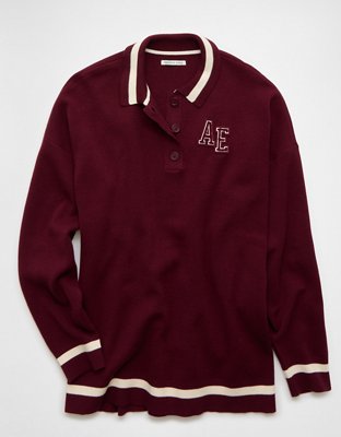 AE Oversized Polo Sweater