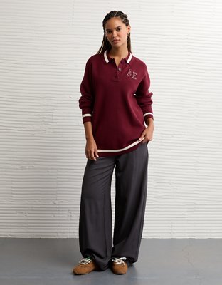 AE Oversized Polo Sweater