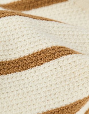 AE Cropped Striped Sweater Halter Top