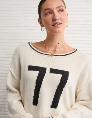 AE Boatneck Graphic Sweater
