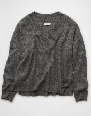 AE Whoa So Soft Oversized V-Neck Sweater