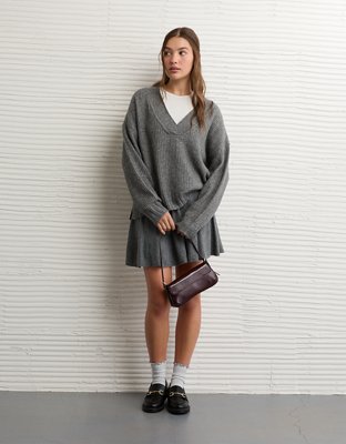 AE Whoa So Soft Oversized V-Neck Sweater