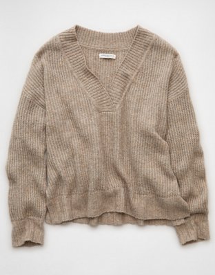 AE Whoa So Soft Oversized V-Neck Sweater