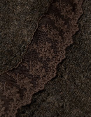 AE Lace Knit Tie-Front Cardigan