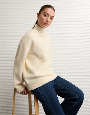 AE Oversized Mock Neck Sweater