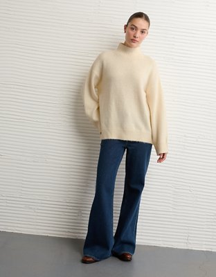 AE Oversized Mock Neck Sweater