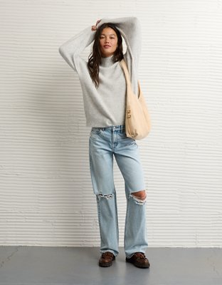 AE Oversized Mock Neck Sweater