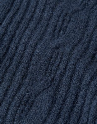 AE Whoa So Soft Notch Neck Cable Sweater