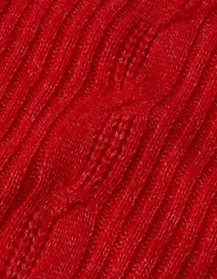 AE Whoa So Soft Notch Neck Cable Sweater