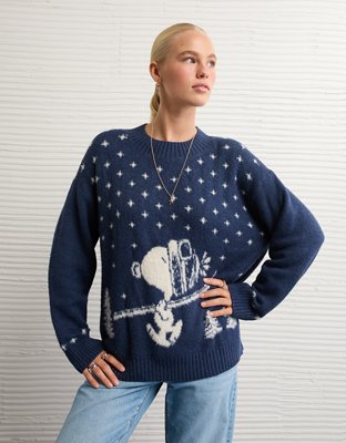 AE Oversized Snoopy Graphic Sweater