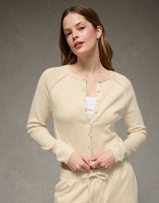 AE Button-Up Cardigan Sweater