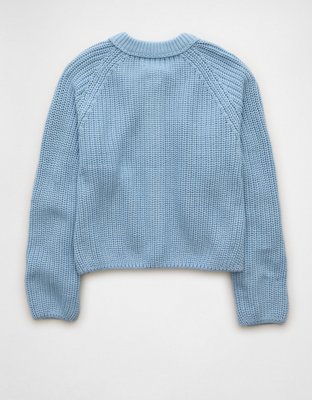 AE Cropped Raglan Cardigan Sweater