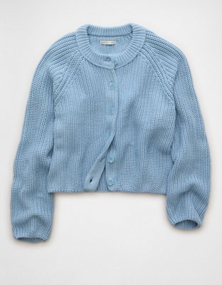 AE Cropped Raglan Cardigan Sweater