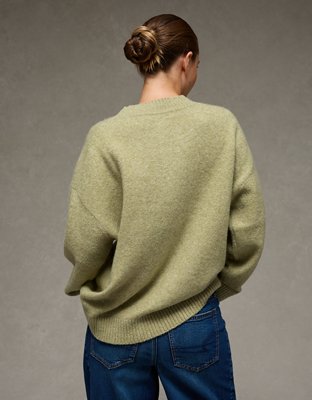 AE Oversized Grinch Graphic Sweater