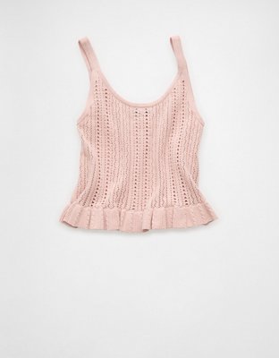 AE Crochet Button-Up Tank