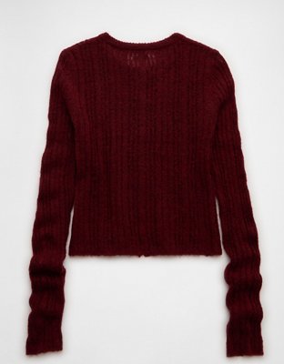 AE Fitted Crew Neck Cardigan