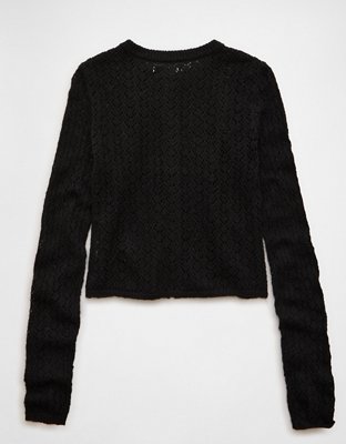 AE Fitted Crew Neck Cardigan