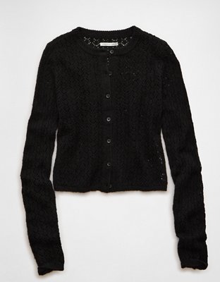 AE Fitted Crew Neck Cardigan
