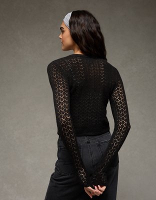 AE Fitted Crew Neck Cardigan