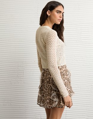 AE Fitted Crew Neck Cardigan