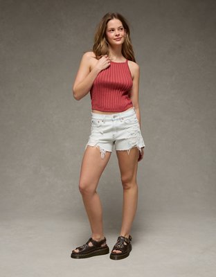 AE Pointelle Trim Sweater Tank