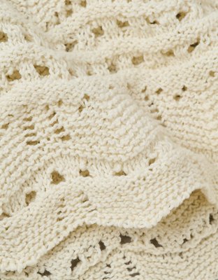 AE Off-the-Shoulder Cropped Sweater Tee