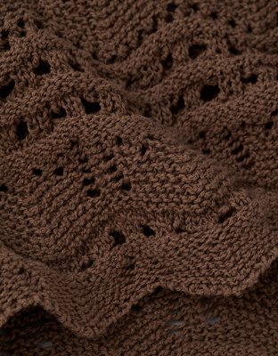 AE Off-the-Shoulder Cropped Sweater Tee